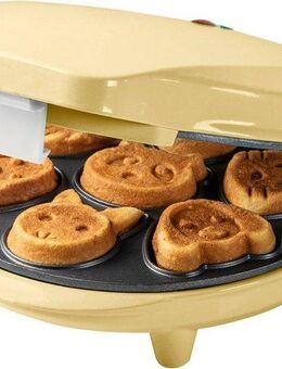 bestron Waffeleisen AAW700 für Mini-Waffel-Kekse, 700 W, mit Backampel & Antihaftbeschichtung