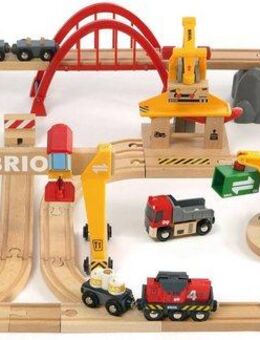 BRIO® Spielzeug-Eisenbahn BRIO® WORLD, Frachten Set Deluxe, (Set), FSC® - schützt Wald - weltweit