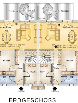 RH490a Neubau von Doppelhaushälften im Nato-Model / ca. 15 km westlich Schwandorf - Schmidmühlen