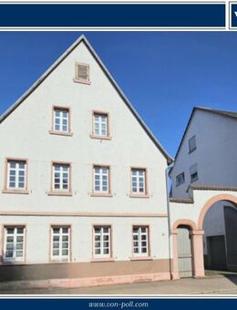 Stilvolles Gebäudeensemble - großes Grundstück mit Neu- & Ausbaureserve - Neckarblick - Edingen-Neckarhausen