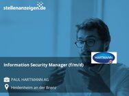 Information Security Manager (f/m/d) - Heidenheim (Brenz)