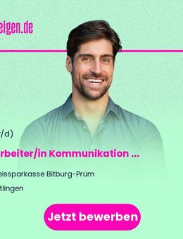 Mitarbeiter/in (m/w/d) Kommunikation und Nachhaltigkeit - Birtlingen