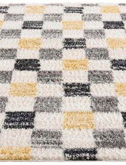 Carpet City Hochflor-Teppich Pulpy 554, rechteckig, Höhe: 30 mm, Läufer, weich, Karo-Optik, Wohnzimmer, Schlafzimmer, Kinderzimmer