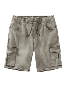 John Devin Shorts Bermuda, kurze Jogger Pants mit Cargotaschen, knielang, elastische Schlupf-Bermuda