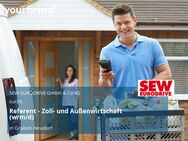 Referent - Zoll- und Außenwirtschaft (w/m/d) - Graben-Neudorf
