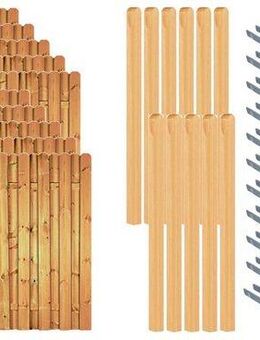Tetzner & Jentzsch Bohlenzaun Los Angeles 8, (Set), 10 Elemente, LxH: 1899x180 cm