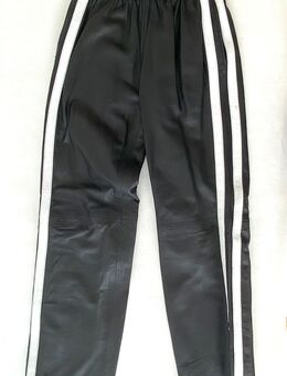 Leder Hose Jogginghose aus weichem Rindsleder Nappa mit Tunnelbund Gr. S - Berlin