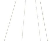 TRIO Leuchten LED Pendelleuchte DARVIN, LED Hängelampe 34W 4500 Lumen, dimmbar, Lichtfarbe einstellbar, Dimmfunktion, LED fest integriert, warmweiß - kaltweiß, CCT 2300/3000/4000K warmweiß-kaltweiß, höhenverstellbar bis max 150cm
