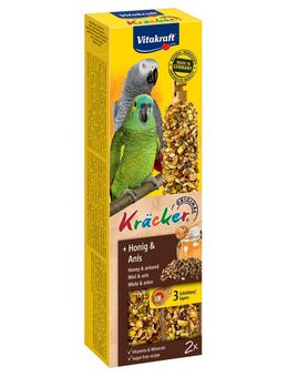 Vitakraft Kräcker Papagei - 2 x 2 Sticks Honig & Anis