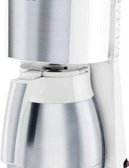 Melitta Filterkaffeemaschine Enjoy® Top Therm 1017-07 weiß, 1,25l Kaffeekanne, Papierfilter 1x4, mit Thermkanne aus Edelstahl