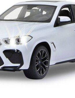 Jamara RC-Auto Deluxe Cars, BMW X6 M 1:14, weiß - 2,4 GHz, mit LED-Lichtern