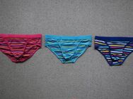 3 Unterhosen Briefs bunt multicolor blau gelb weiß pink XXL - Niddatal