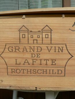 1996 Ch. Lafite R.,und 2010 Ch. Montrose Leere OHK. - Cleebronn