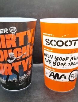 Scooter Cup Trinkbecher Set Sammlung 2025 2 Stück Tour Band Konzert 0,4l bzw 0,5 - Essen