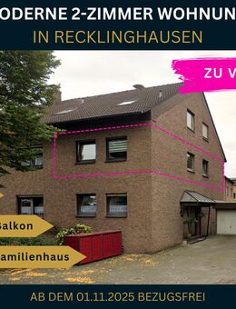 Ideal für Paare oder Singles - 83 m² große 2-Zimmerwohnung - Recklinghausen