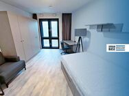 URBAN BASE: Vollmöbliertes Standard-Apartment mit EBK, ALL-IN-MIETE, UVM. in toller Lage am Rheinufer - Düsseldorf