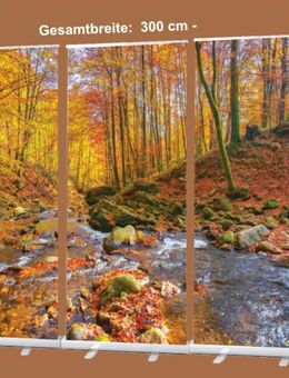 Bestatterbedarf: Roll-Up Display 3er-Set -"Bach im Herbstwald" zur Dekoration der Trauerfeier, Trauerhalle - Wilhelmshaven Zentrum