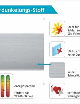 Good Life Wabenplissee Aris, verdunkelnd, ohne Bohren, verspannt, Klemmfix, Klemmfix - ohne Bohren, verdunkelnd
