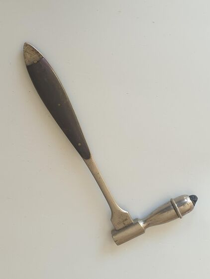 Antiker alter Hauptner Reflexhammer, 18 cm - Büdelsdorf