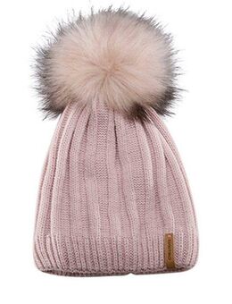 chillouts Bommelmütze Lorena Hat mit abnehmbarem Fellimitat-PomPom