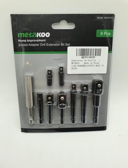 9er Steckschlüssel Adapter Set Bohrverlängerung Neu - Neumünster