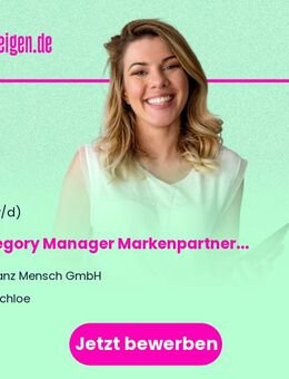 Category Manager Markenpartner (m/w/d) - Buchloe
