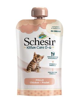 Sparpaket Schesir Kitten in Cream 20 x 150 g - Huhn