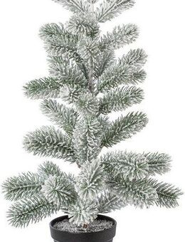 Creativ deco Künstlicher Weihnachtsbaum Weihnachtsdeko, künstlicher Christbaum, Tannenbaum, Im Topf, Beschneite Optik