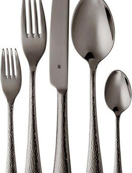 WMF Besteck-Set Sitello (30-tlg), 6 Personen, Cromargan® Edelstahl Rostfrei 18/10, geschmiedete Messer, farbecht, Wellenschliff, spülmaschinenfest