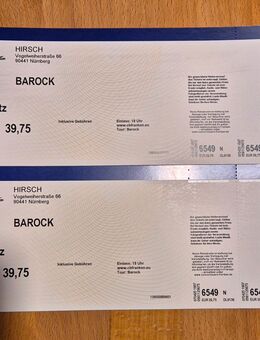 2 Konzertkarten Barock ACDC Cover in Nürnberg - Erlangen