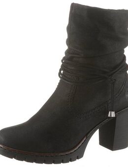 Rieker Winterstiefelette, Boots, Trichterabsatz, Warmfutter, mit gerafftem Schaft