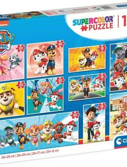 Clementoni® Puzzle Supercolor, PAW Patrol 10 in1, 330 Puzzleteile, Made in Europe