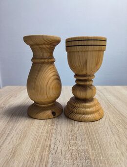 Holz Kerzenständer+Holz Vase - Hamburg Harburg