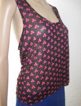 NEU mit ETIKETT * Ausgefallen * Punkte * Polka Dots * Tupfen * Tank * Träger * TOP * T- SHIRT "DIANE von FÜRSTENBERG" Gr. 38- 40/ S- M * schwarz * erika * pink * - Riedlingen