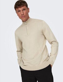 ONLY & SONS Strickpullover ONSWYLER LIFE REG 14 HALF ZIP KNIT NOOS