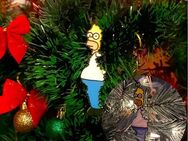 Homer durch die Hecke, Simpsons, Weihnachten, Weihnachtsbaum Deko, Christbaum, Kugel, hanging Homer - Wendelstein