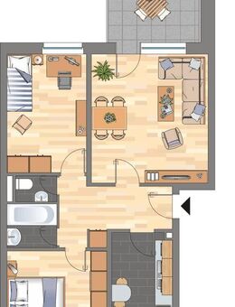 Demnächst frei! 3-Zimmer-Wohnung in Wolfsburg Vorsfelde - Wolfsburg
