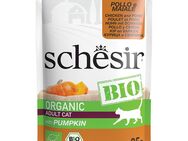 Schesir Bio Pouch 8 x 85 g - Sterilized Bio-Huhn und Bio-Schwein
