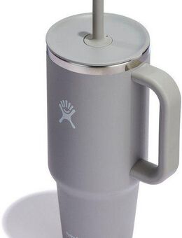 Hydro Flask Thermobecher All Around Travel Tumbler in den Größen 24 oz/ 32 oz / 40 oz, Edelstahl, Thermo Cup mit Strohhalm