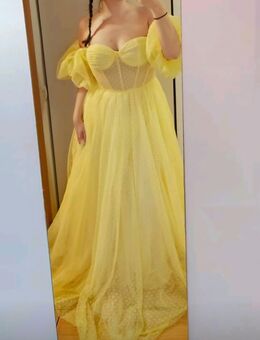 Hübsches ballkleid xs s gelb hochzeit - Hamburg