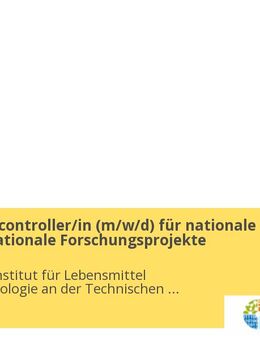 Drittmittelcontroller/in (m/w/d) für nationale und internationale Forschungsprojekte - Freising