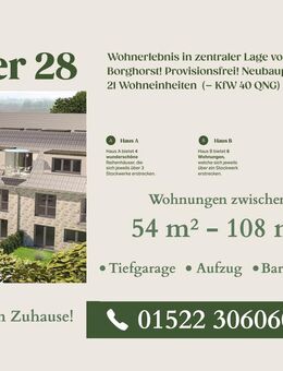 Modernes Wohnen in Steinfurt-Borghorst - Erdgeschosswohnung mit Terrasse! - Steinfurt