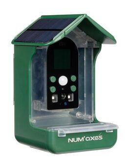 Numaxes Vogelfutterstation mit Kamera - L 10 x B 11 x H 17 cm
