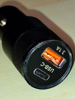 Auto-Ladegerät 12-24V USB-C A Netzteil Schnellladegerät 5V 3A 15W - Lenting