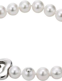 Adriana Perlenarmband Schmuck Geschenk Silber 925 Armband Taormina Herz, T9, Made in Germany - mit Süßwasserzuchtperle