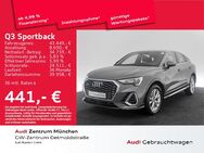 Audi Q3, Sportback 40 TFSI qu S line, Jahr 2023 - München