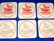 6 Sück - Bierdeckel Bierfilze Buttenheimer Löwenbräu - NEU - Bamberg