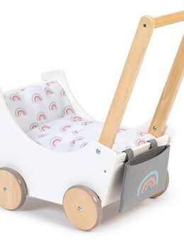 MUSTERKIND® Puppenwagen Barlia, weiß/natur