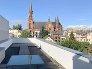 5-Raum-Wohnung mit großer Dachterrasse und einzigartigem Blick auf die Paulskirche - Schwerin