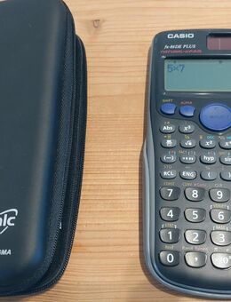 Casio Taschenrechner fx-86DE Plus und Extra-Schutztasche. Wissenschafts-Rechner, solarbetrieben, ideal für Schule, Ausbildung, Studium und Beruf. - Schwabach